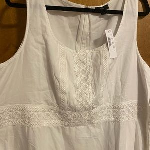 NWT White J. Crew Midi Dress